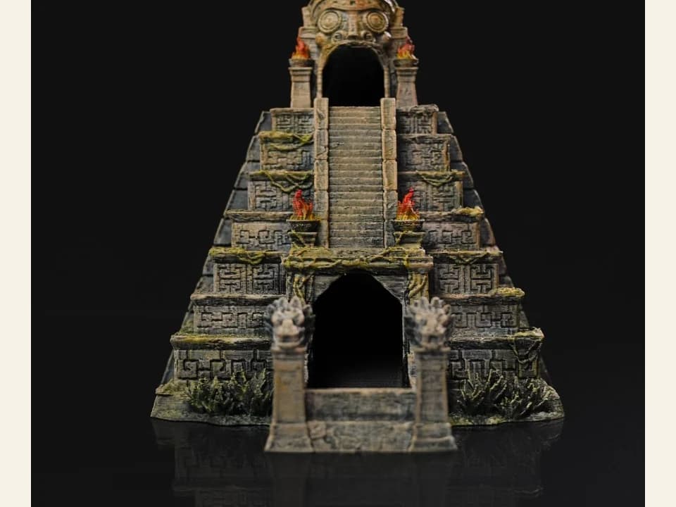 Templo antiguo para mesa