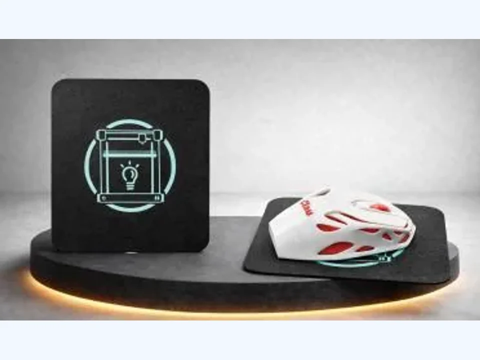 Base de escritorio con marca