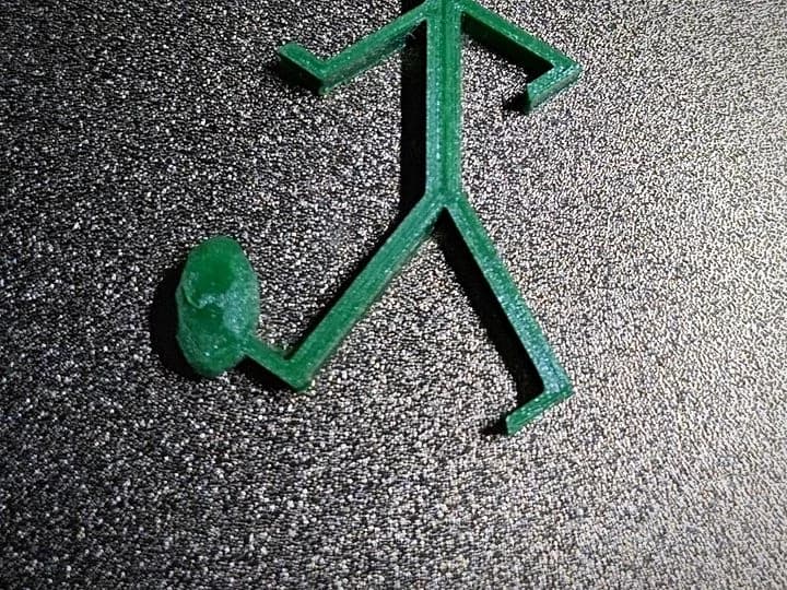 Figura stickman futbolera