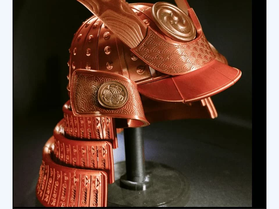 Kabuto samurai para vitrina
