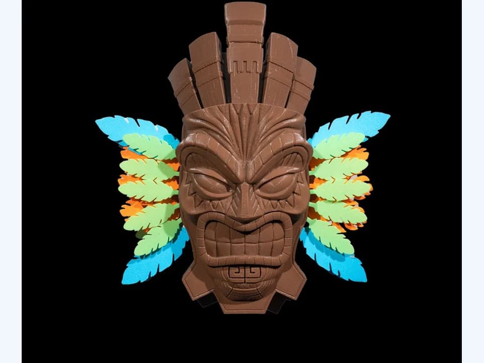 Mascara tiki escenica